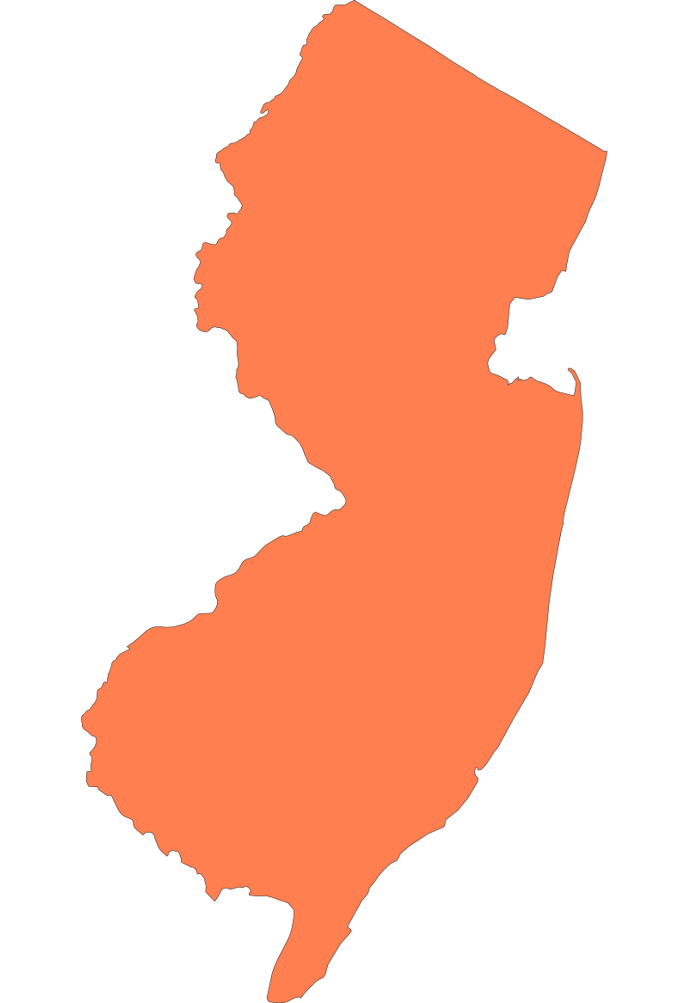 New Jersey state map